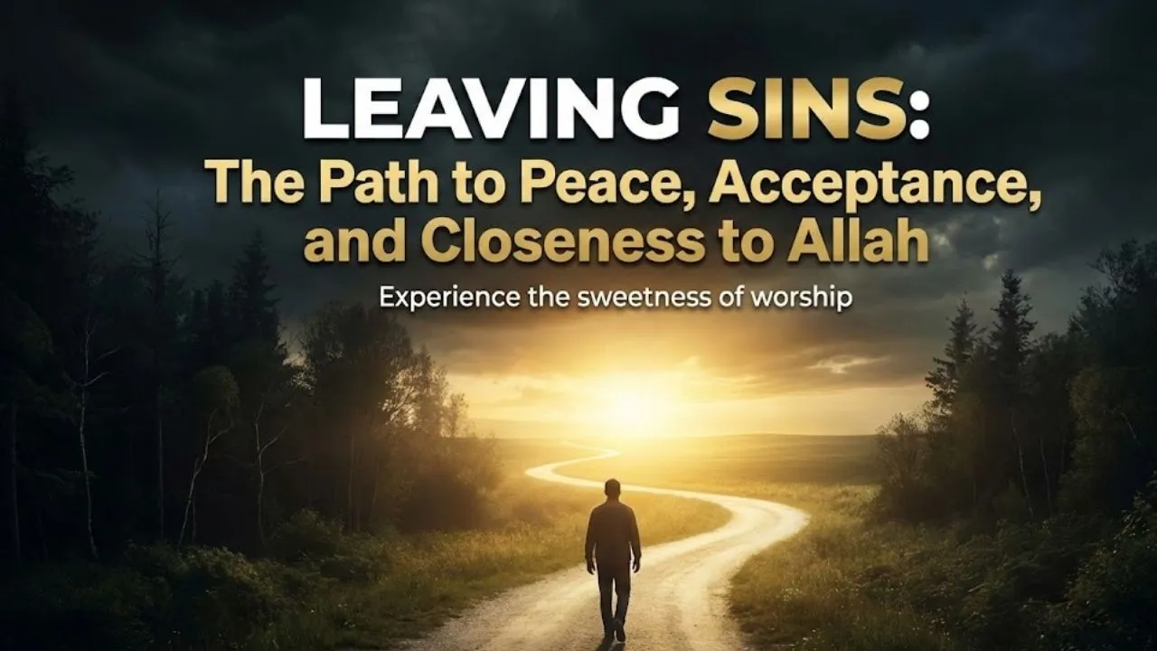 Islamic bayan about leaving sins, repentance, inner peace, and closeness to Allah