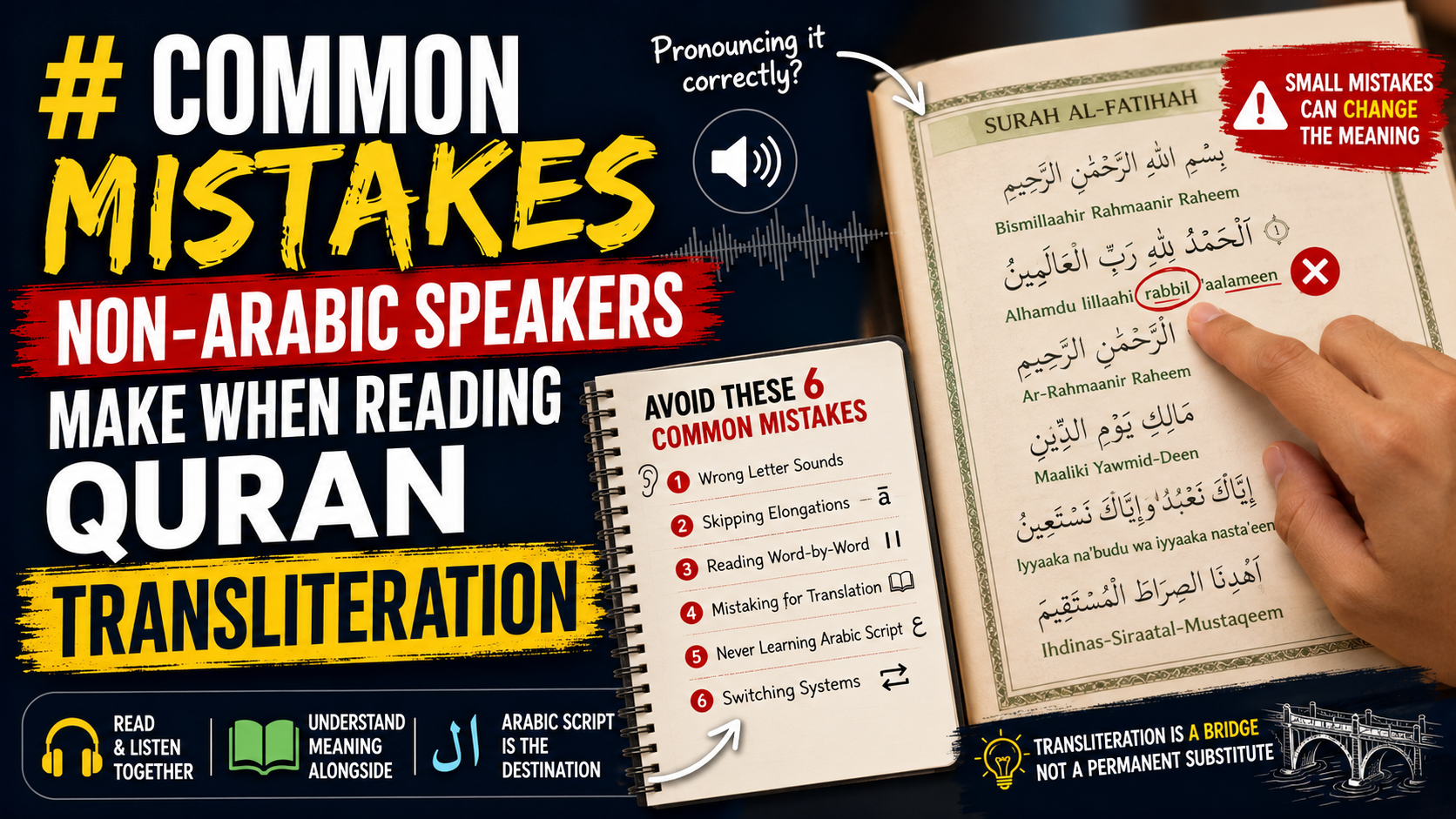 Common Mistakes Non-Arabic Speakers